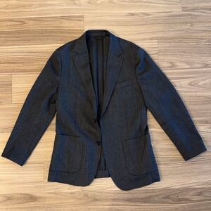 Jetsetter Unconstructed Italian Wool Blazer - Charcoal 38R